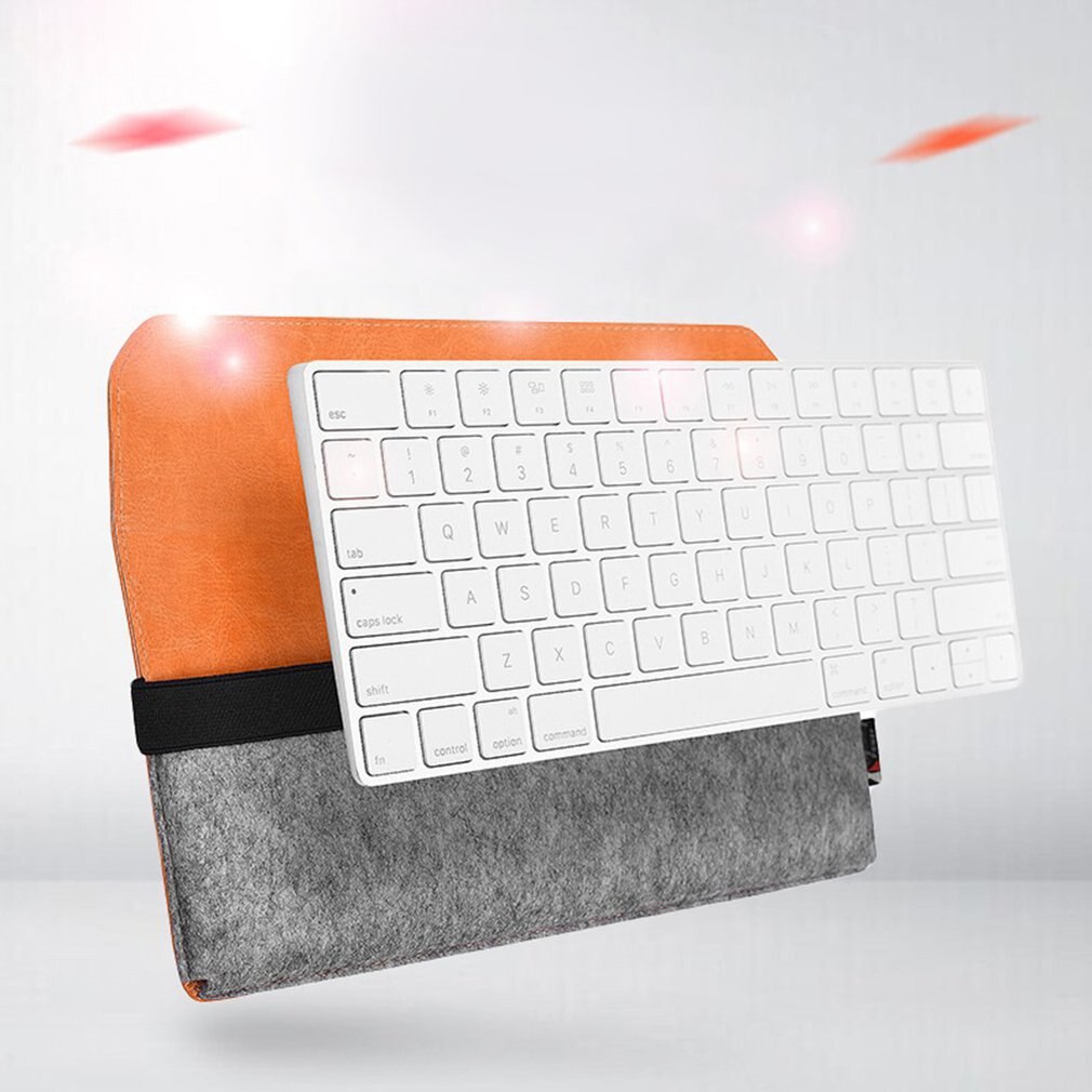 Protective Storage Case Shell Bag for Magic Trackpad Felt Pouch Soft Sleeve for Magic Keyboard Dust Covers Piece 1995 Gray