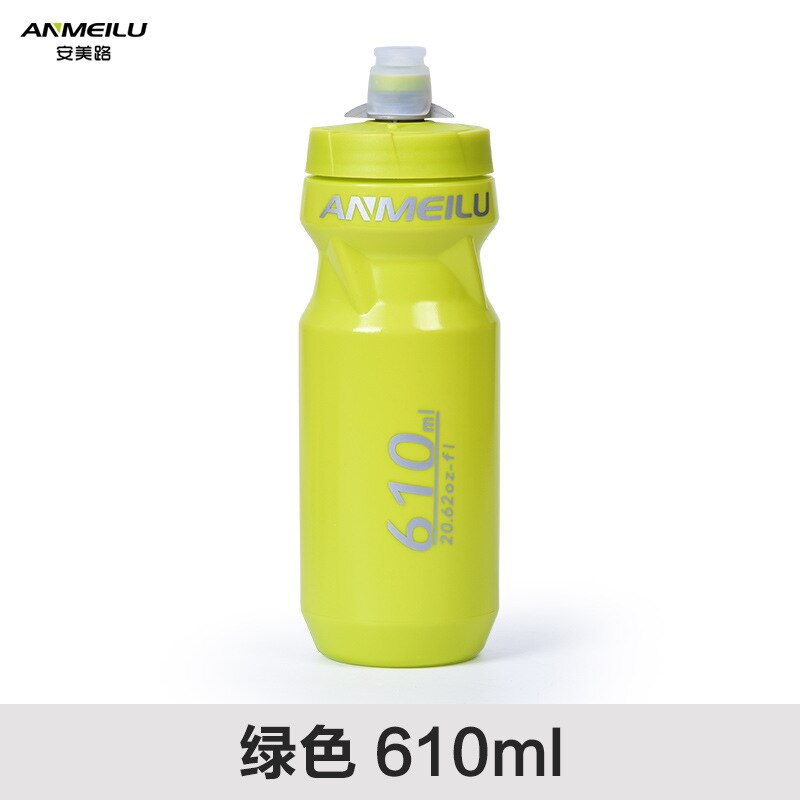 ANMEILU-botella de agua portátil para ciclismo, accesorios para deportes al aire libre, cantimplora, acampada, senderismo, Garrafa: Green-610ML