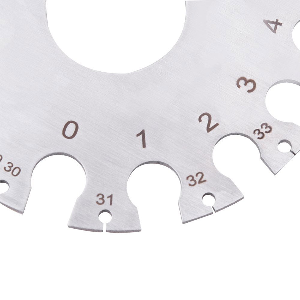 Stainless Steel Round Wire Thickness Ruler Gauge Diameter Measurer Tool