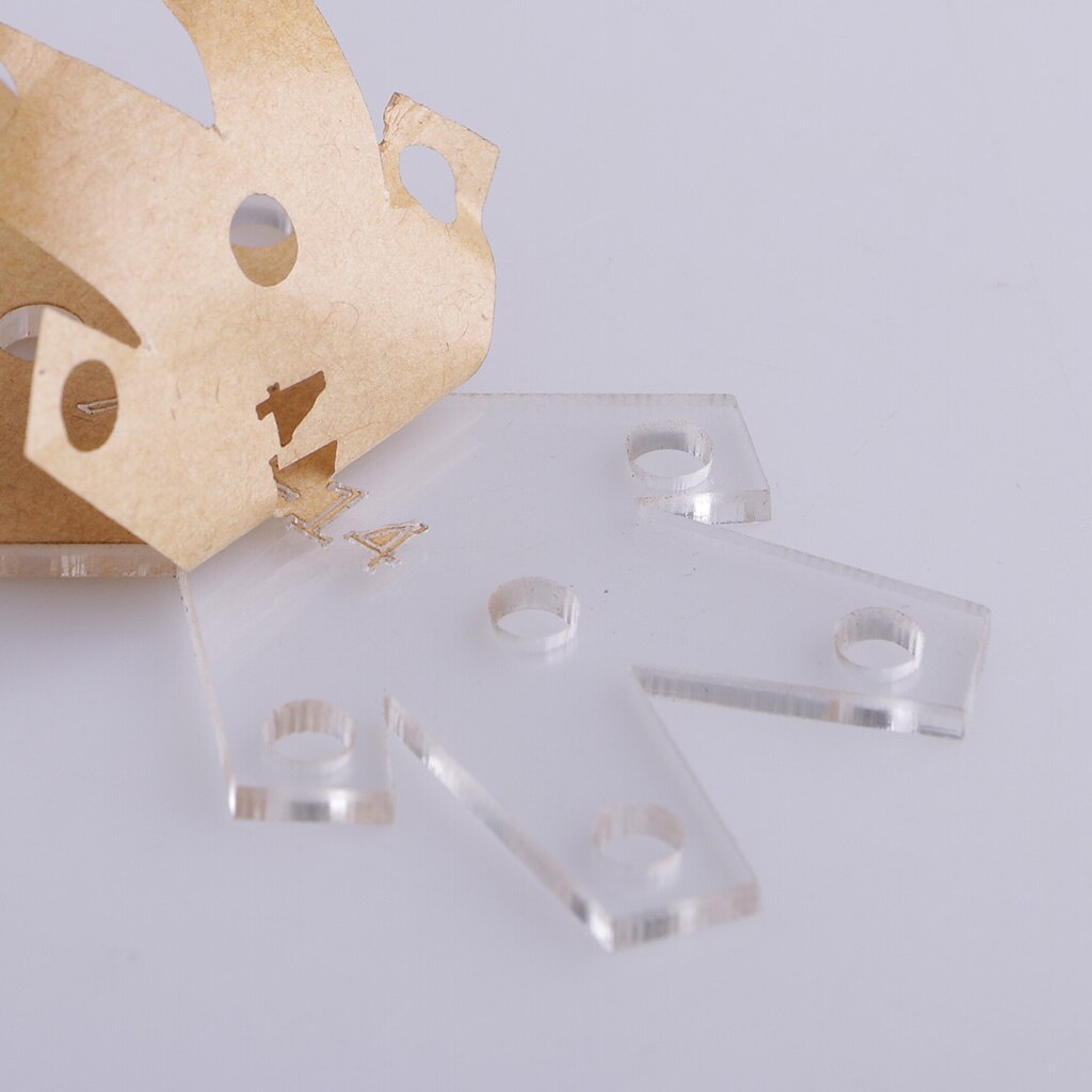 Keyring Key Chain Clear Acrylic Leather Craft Pattern Stencil Template DIY Craft