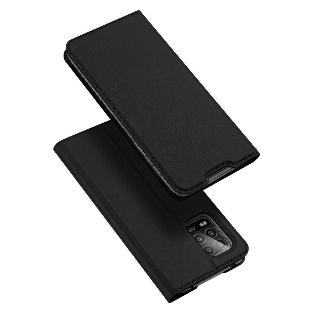 Voor Xiaomi Mi 10 Lite 5G Case Luxe Magnetische Flip Leather Case Voor Xiaomi Mi10 Lite Zoom Met Card stand Holster Telefoon Cover: Mi 10 Lite Zoom / Black