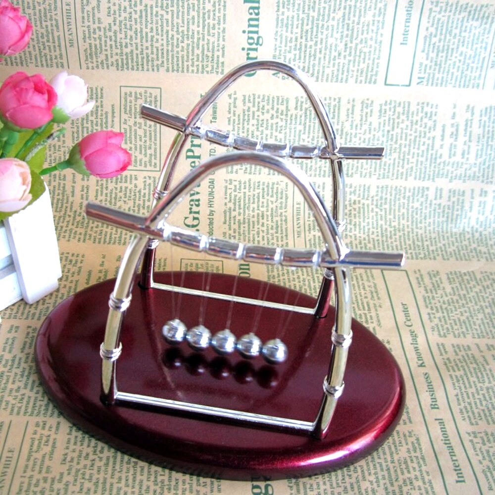 Newton Cradle Balance Balls Science Psychology Puzzle Perpetual Motion Crafts Office Home Desk Table Decor Pendulum Toy