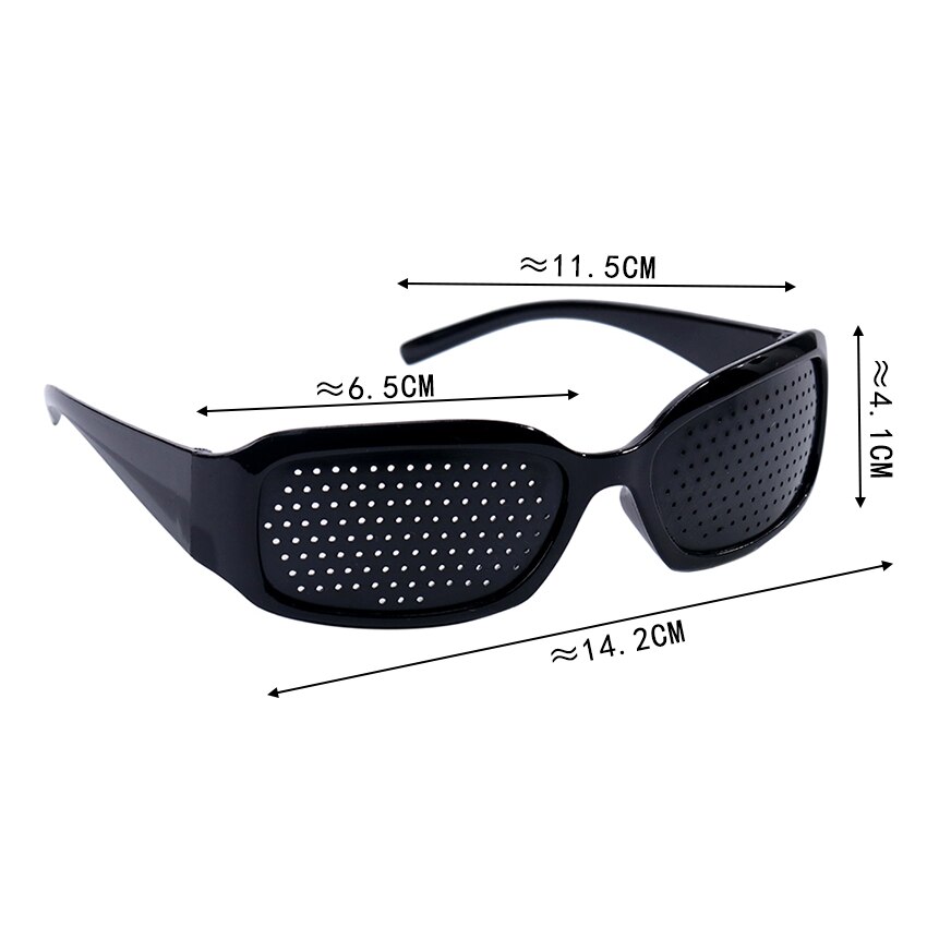 Black Sunglasses Anti-fatigue Vision Care Microporous Glasses Eye Exercise Eyesight Improve Anti-myopia Unisex Eyewear