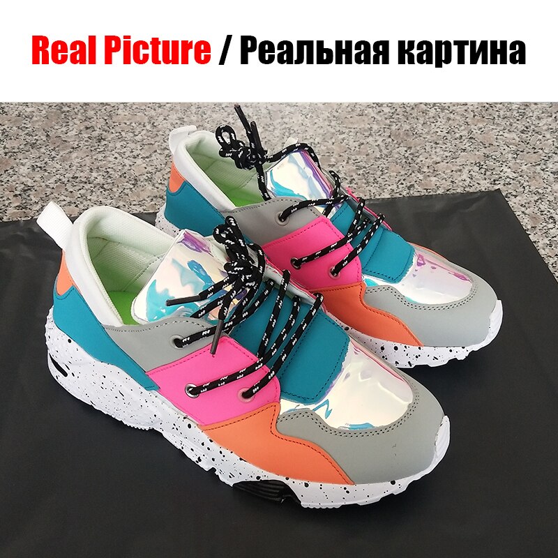 DORATASIA, gran tamaño, 37-42, nuevas zapatillas de deporte para mujer INS, femenina, cordones Multicolor, zapatillas de punta redonda, zapatos casuales para mujer