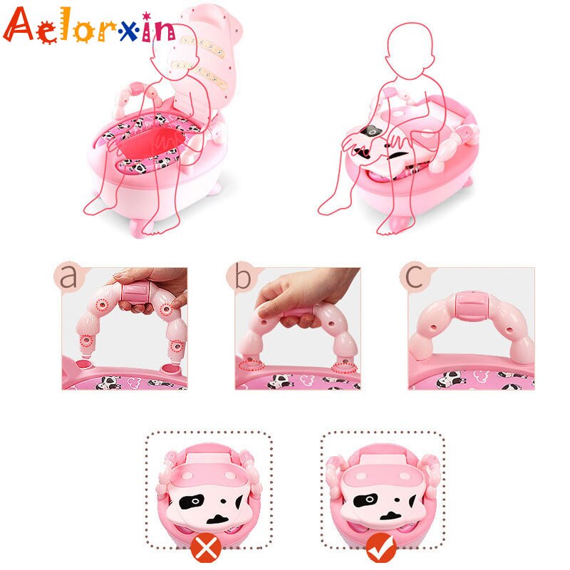 Orinal portátil de viaje para bebé, orinal de entrenamiento para bebé, para guardería, asiento de inodoro para Urina