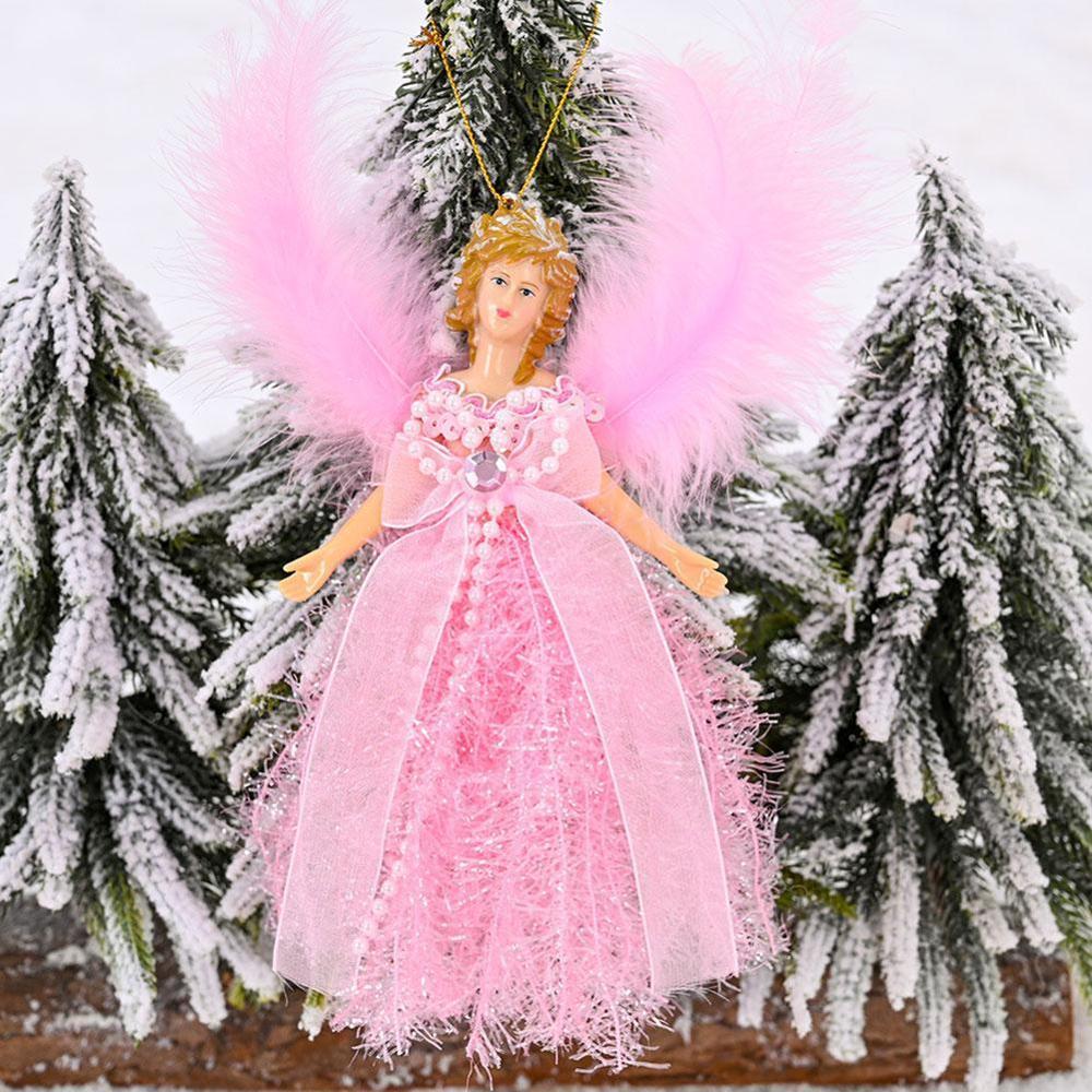 Christmas Plush Standing Angel Pendant Tabletop Ornaments For home Use Decorate Table Top Christmas Tree