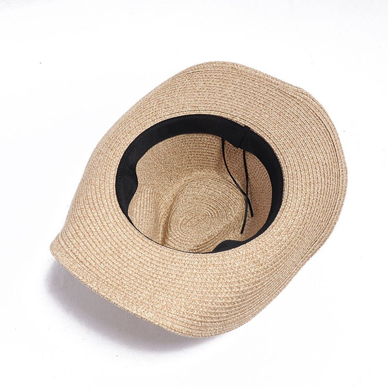 Ymsaid sommerstil cowboy stråhatt kvinner menn sommer utendørs reise strandhatter unisex fast vestlig solskjermhette