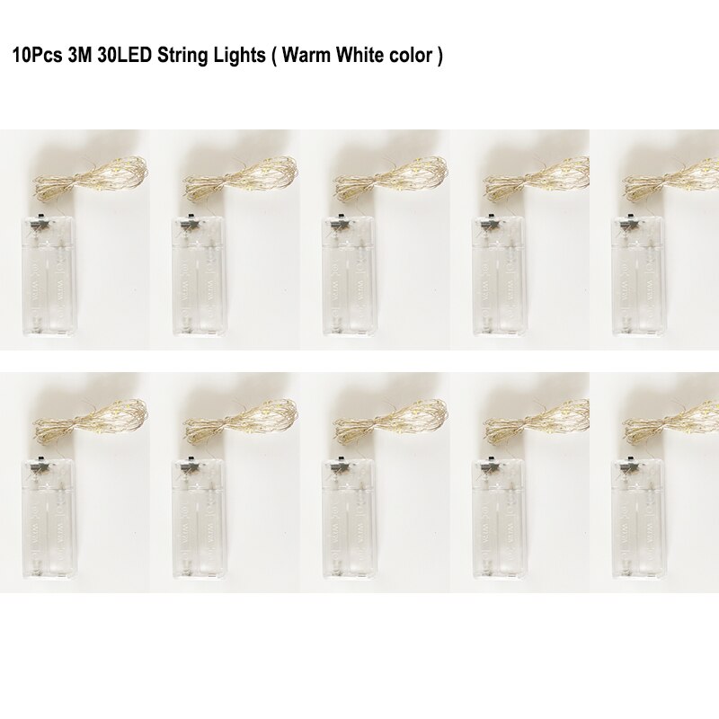 Globo de helio transparente con luces LED, globo de burbuja brillante con cadena para decoración de fiestas, cumpleaños y bodas, paquete de 10 unidades: 10Pcs lights 1