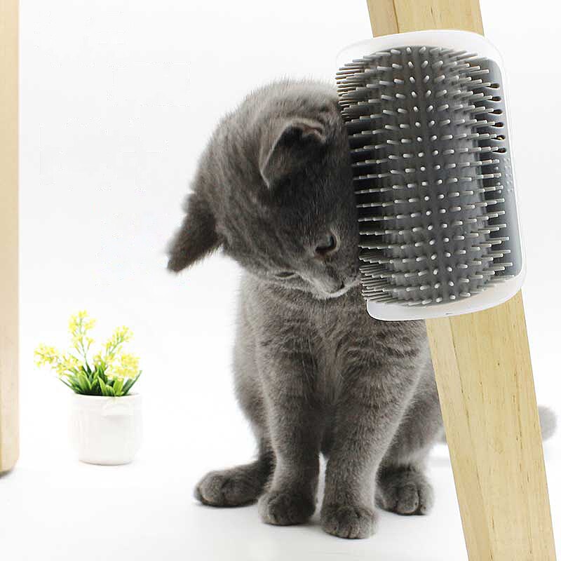 Home Removable Cat Pet Massage Comb Hair Removal Grooming Corner Cleaning Scratching Rubbing Products Pets Brush Accessories