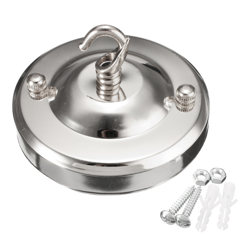 100mm/105mm/120mm Buchse Lampe Basis Halfter Decke Baldachin Wandleuchte Montieren LED Basis Jahrgang anhänger Licht Lampe Rabatt Basis: Chrom-105mm