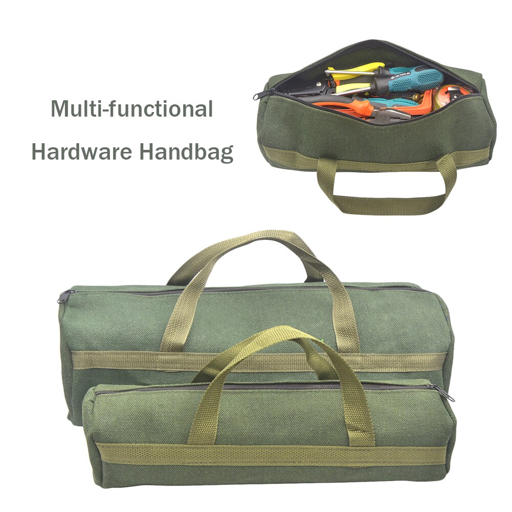 Multi-functional Hardware Handbag Electrician Toolkit Organizer Canvas Tool Bag Practical Hardware Screwdriver Wrench Storage