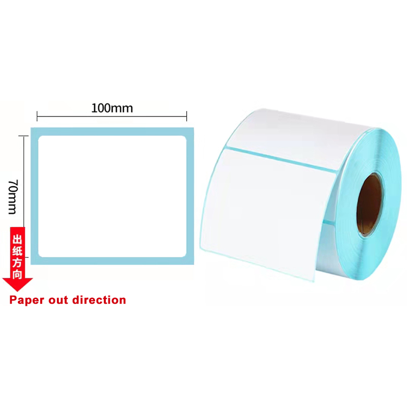 Waterproof Oil-proof Heat-Resistant Label Paper Express Bar Code Information Printing Self-Adhesive Bar Code Printing Paper: 100X70MM 1000 sheets