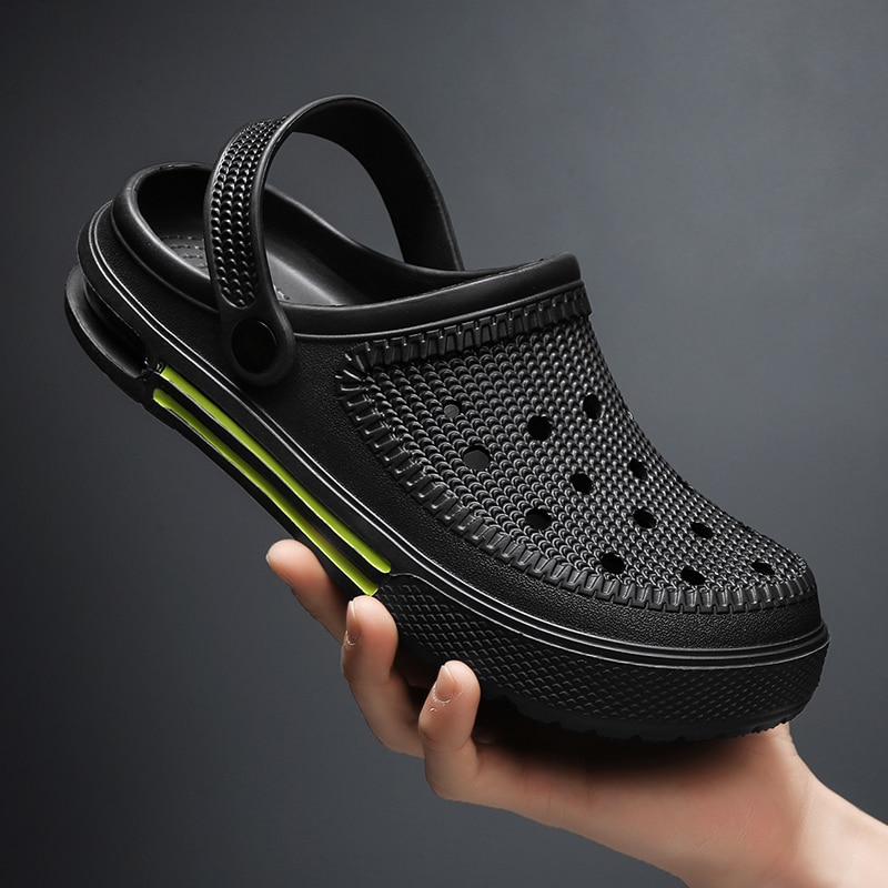 Outdoor Mannen Klompen Crocse Heren Zomer Strand Sandalen Crocks Schoenen Eva Unisex Tuin Schoenen Zwart Crocse Adulto Cholas Hombre