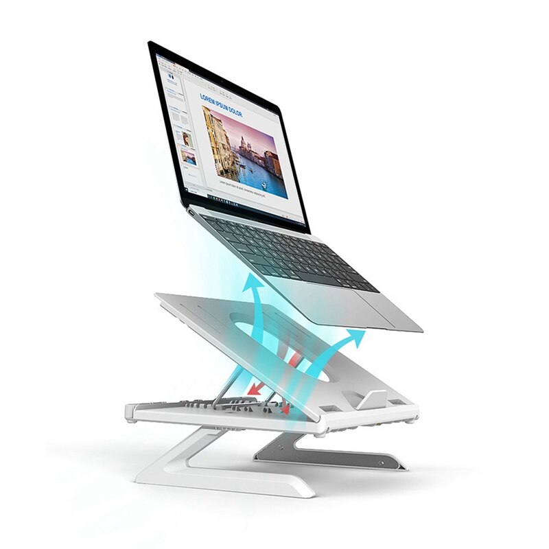 Multi-Function Folding Lift Laptop Tablet Stand Display Heightening Bracket for Powerful Air Convection Laptop Bracket