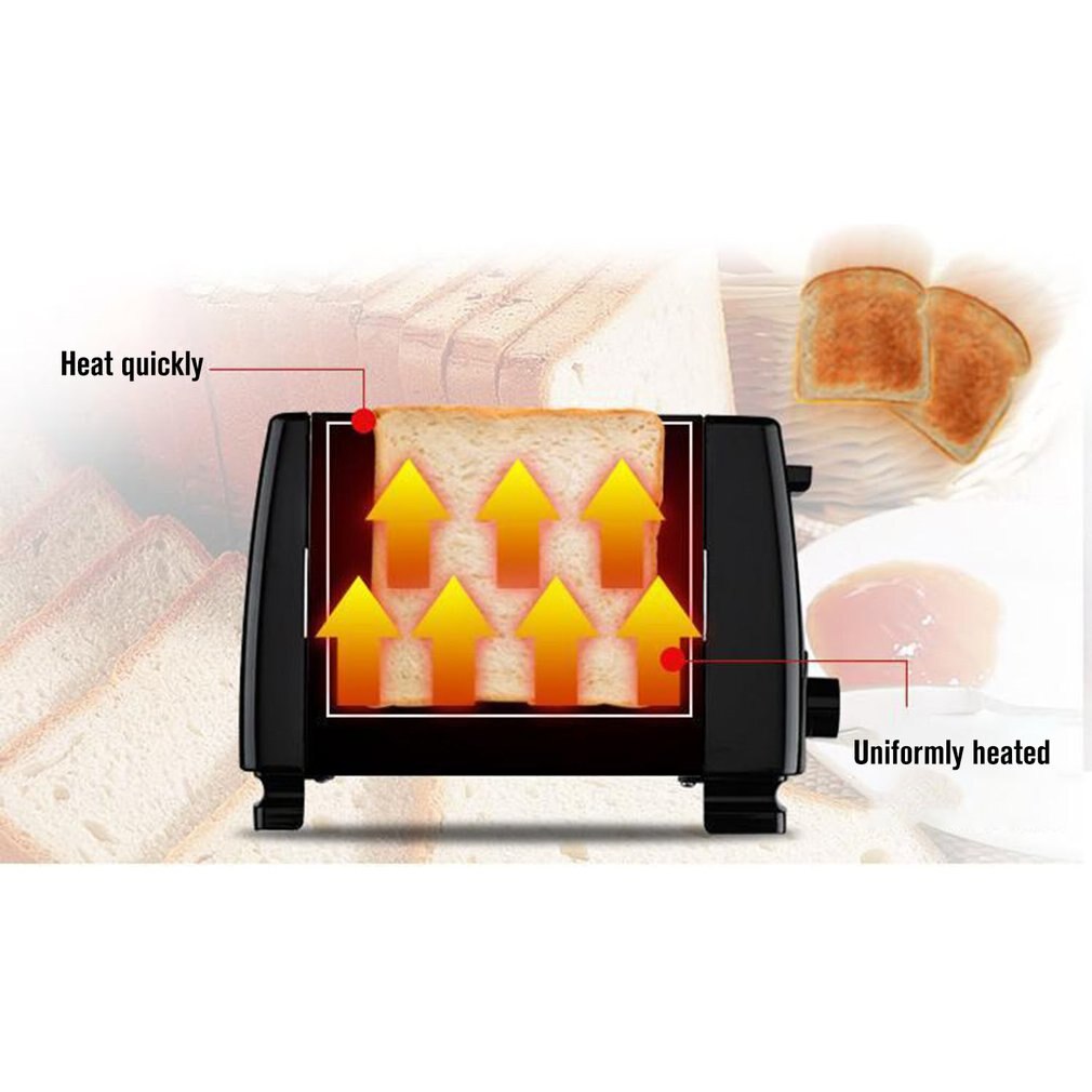 Automatic Toaster Stainless Steel Toaster Household Sandwich Maker Multifunctional Breakfast Machine Spit Driver Oven