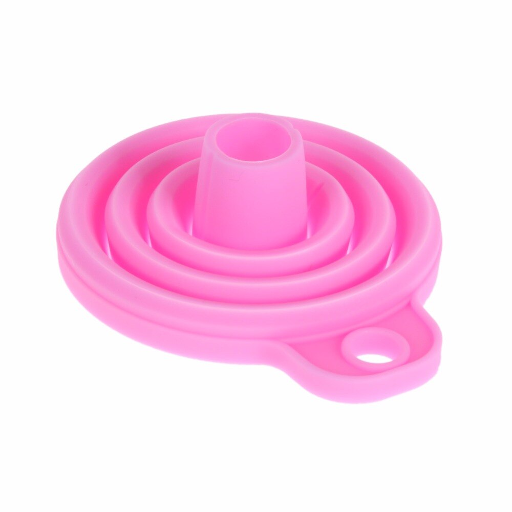 1pc Mini Opvouwbare Trechter Kleurrijke Silicone Inklapbare Stijl Trechter Opvouwbare Draagbare Trechters Keuken Accessoires Gadgets