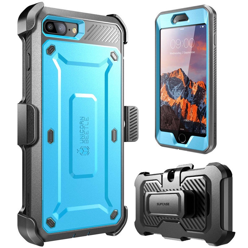 For iphone 8 Plus Case SUPCASE UB Pro Series Full-Body Rugged Holster Protective Cover with Built-in Screen Protector