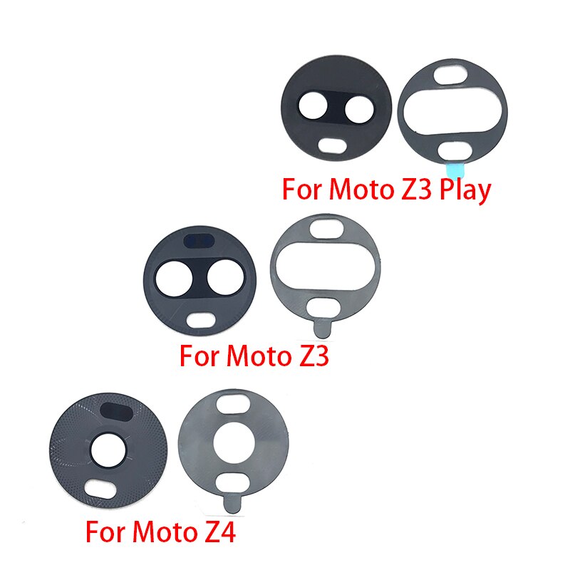 2 sztuk tylny obiektyw szklany obiektyw dla Motorola Moto Z4 Z3 grać G8 G9 grać Plus moc Lite G20 G30 G10 z naklejki klej