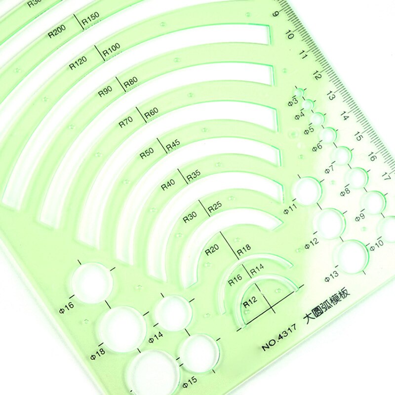 Large Arc Template Ruler Ellipse Template Geometric Ruler Measuring Tools, Circle Drawing Geometry Template Rulers For Jewelry