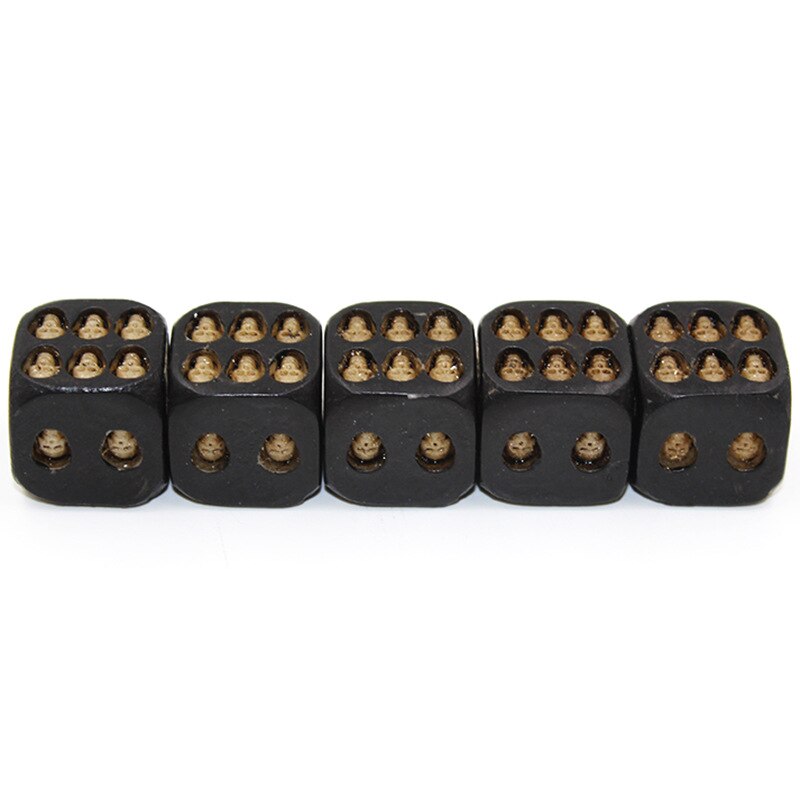 5Pcs/Set HANDMADE Skull Bones Dice Six Sided Skeleton Dice Club Pub Party Game Toys Resin Dice for Children and Adults
