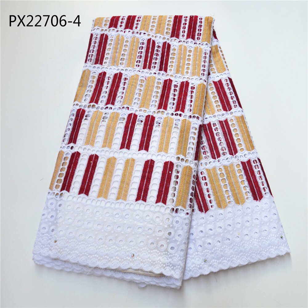 High Nigerian mixed-color cotton embroidered style women's wedding occasions