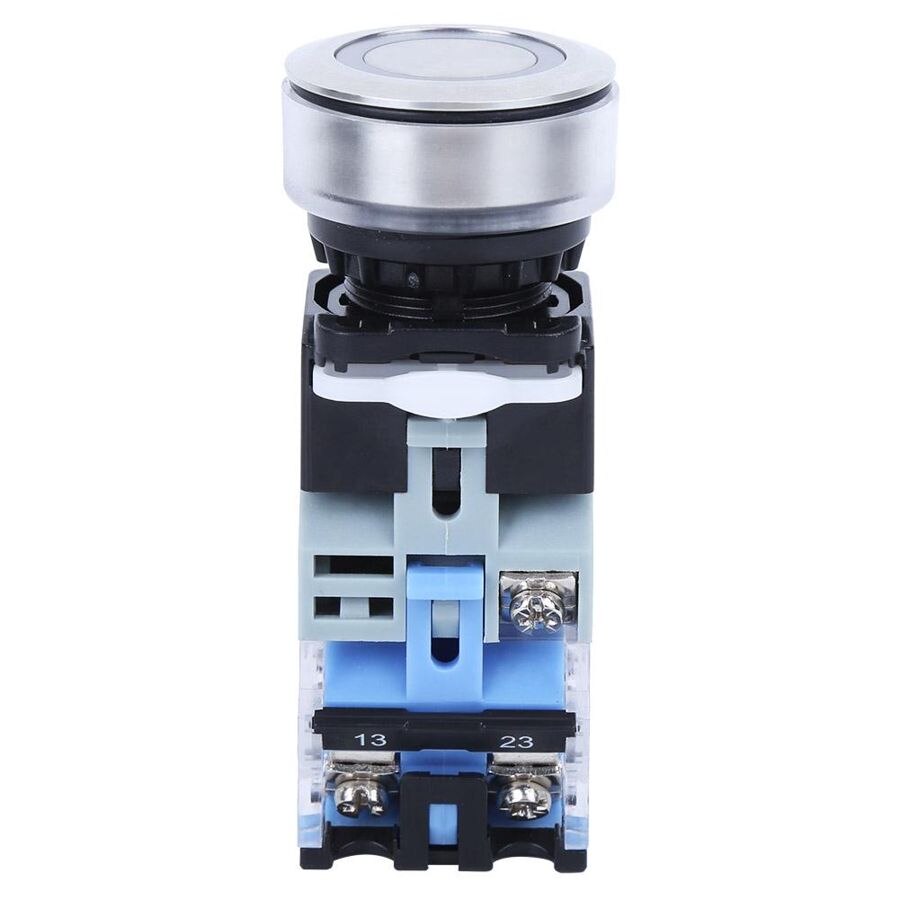Push button switch, push button switch, industrial push button switch AC/DC24V, with light, with light control