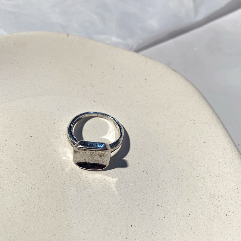 HZ Hip Pop Vintage Silber Metall Punk Kette Kreuz Offene Ringe Gürtel Schnalle Finger Ringe für Frauen männer Party schmuck