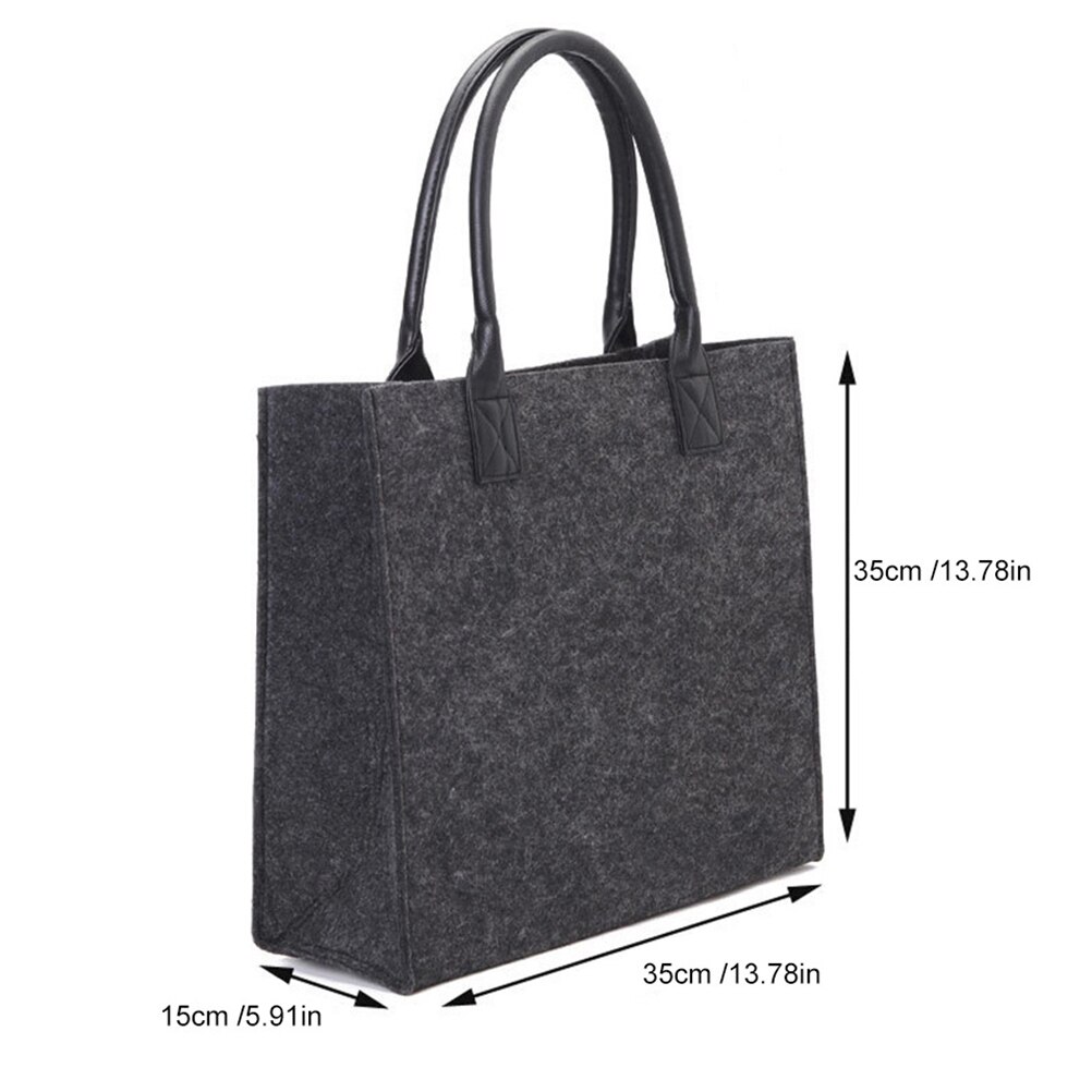 Sac de Shopping réutilisable pour femmes, sac à main en feutre pour téléphone, sac à épaule de rangement de loisirs voyage grande capacité pour femmes,