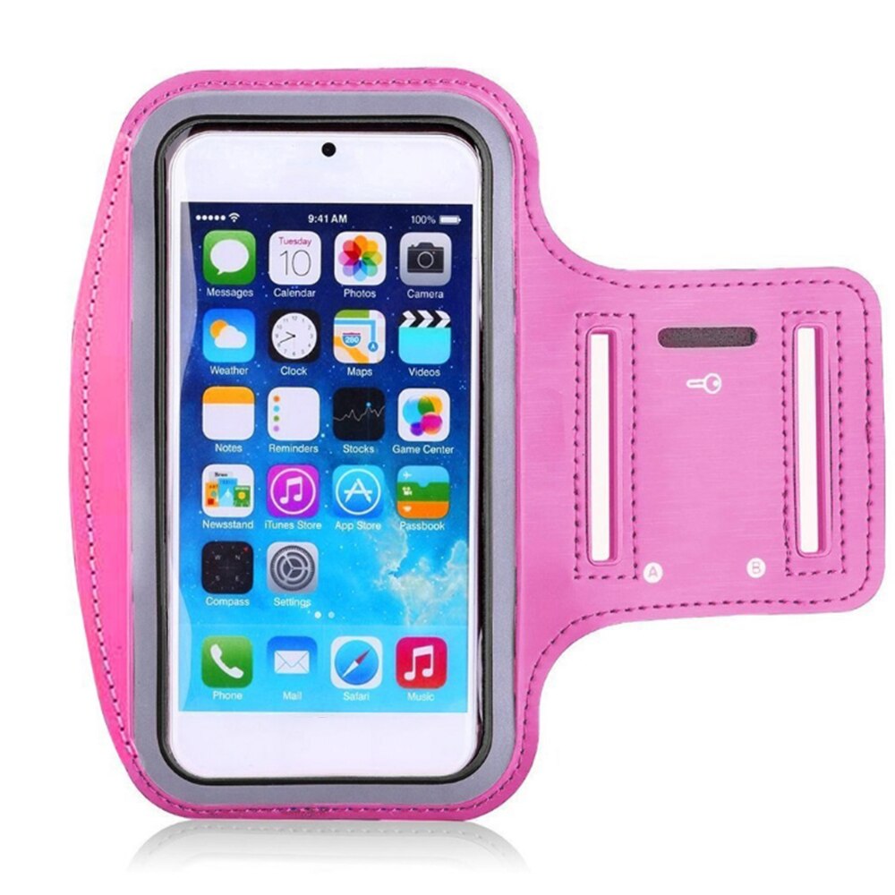 Sport Armband Fall 4.0/6,5 inch telefon halter Für frauen auf hand smartphone handtaschen sling Lauf Gym arm Band Fitness: Pink