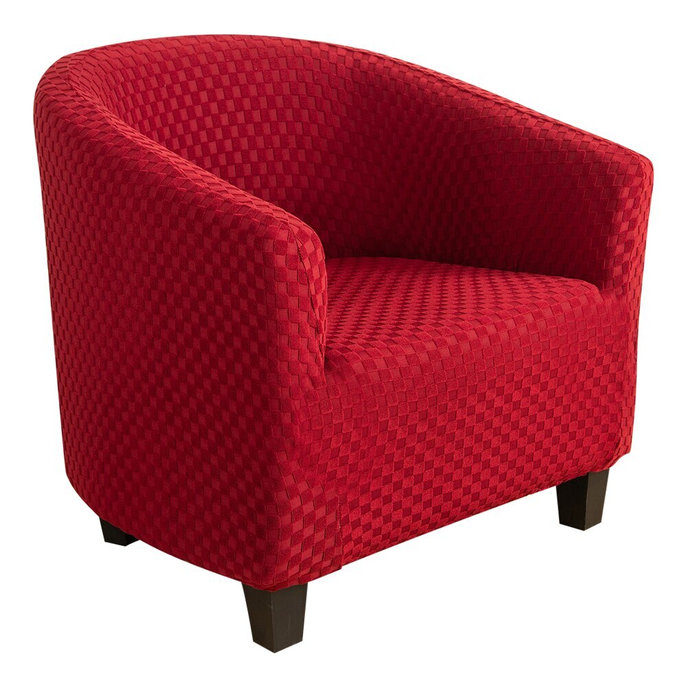 Elastische bankhoes katoen strakke wikkel all-inclusive bankhoezen voor woonkamer hoekbankhoes fauteuilhoes 1- zits: C