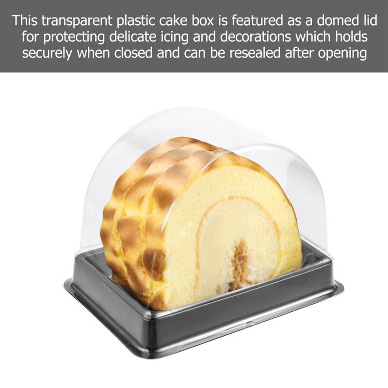 30 stk gennemsigtig kage blisterkasse plastik kage bagværk æske bage emballage æske med låg