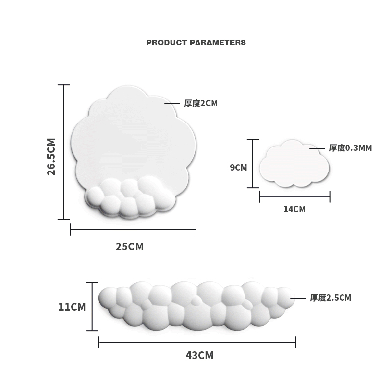 Tastatur-Cloud-Handgelenkauflage mit Memory-Schaum-Handgelenkstütze/Kissen aus weichem Leder zum einfachen Tippen und zur Schmerzlinderung im Büro