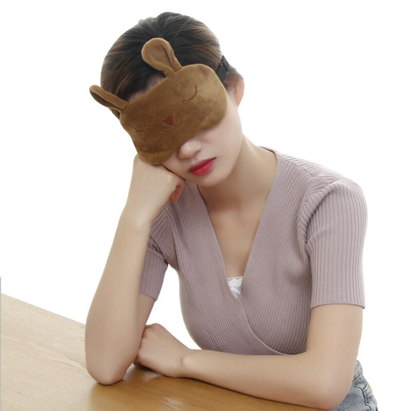 Máscara antifaz para dormir de dibujos animados para niños, bonita y Divertida máscara para dormir, banda para sombra de ojos para niños, ayudas para el sueño, parche para descanso de ojos con bolsa de hielo