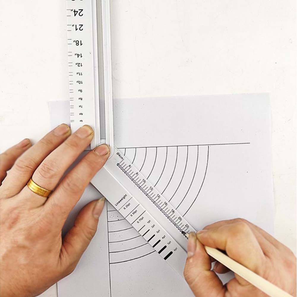 1Pcs 30Cm Transparante Rechthoek Vouwen Heerser Gradenboog Student Briefpapier Math Tekening Tool School Kantoorbenodigdheden