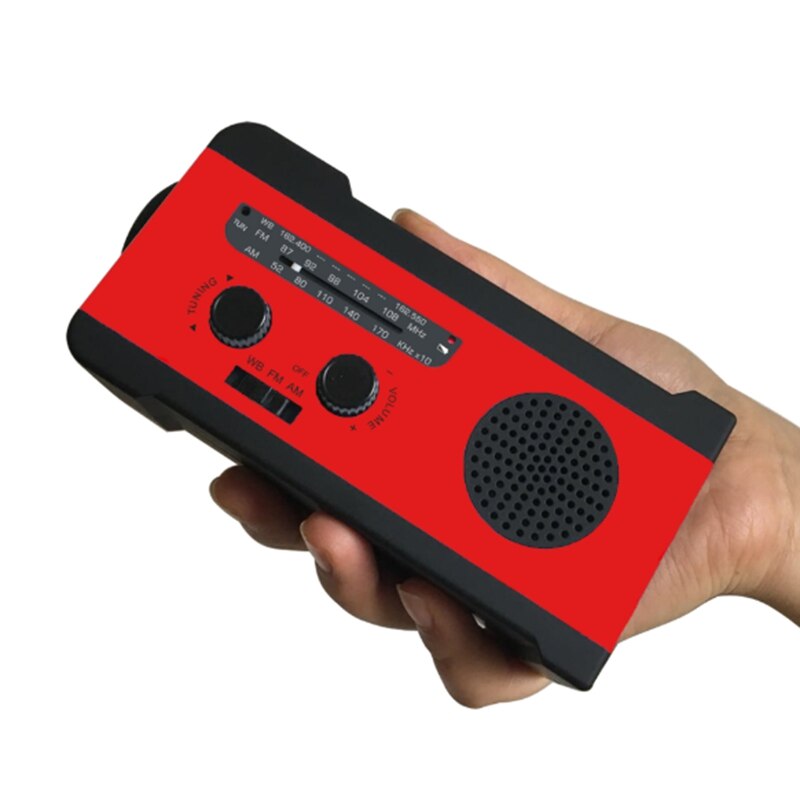 Solar Hand Crank Radio AM / FM / WB Weather Radio ... – Vicedeal
