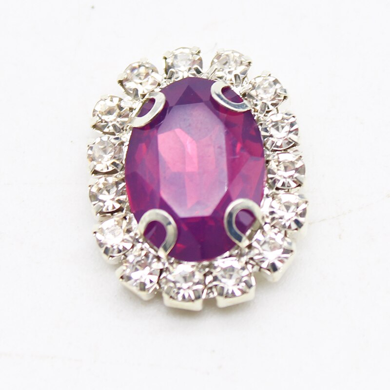 Gorąca sprzedaż 10 sztuk/partia 15*20mm RhinestoneResin galaretki kolor akcesoria do ręcznie wykonane nowe mody błyszczące Cabochon...: 15