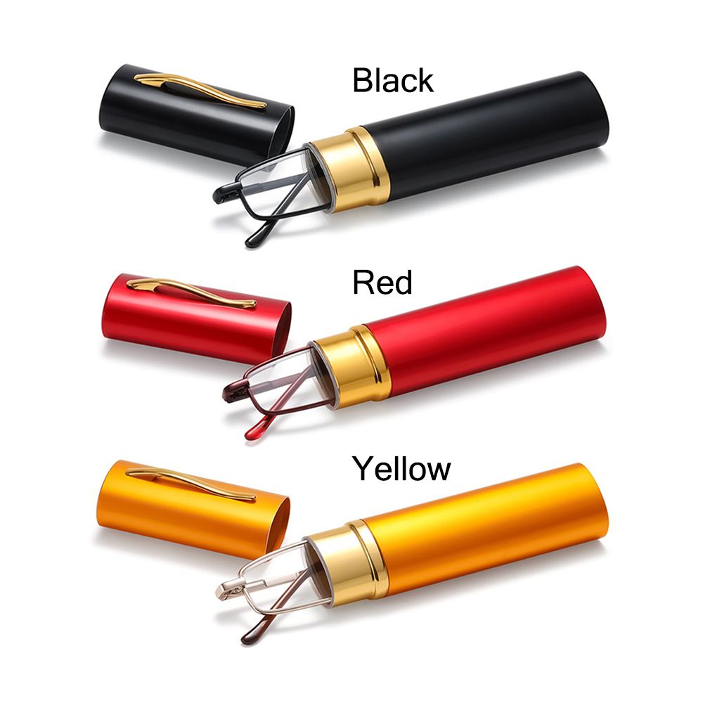 Sterkte + 1.0 ~ + 4.0 Anti-Blauw Licht Lichtgewicht Slank Met Pen Clip Buis Etui Lezers Voor Mannen Vrouwen Leesbril