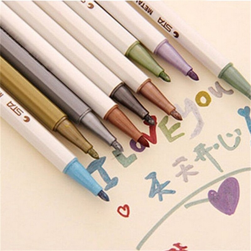 10 subrayadores coreanos Kawaii, 10 colores, rotuladores de colores, material de oficina, suministros escolares, canetas,