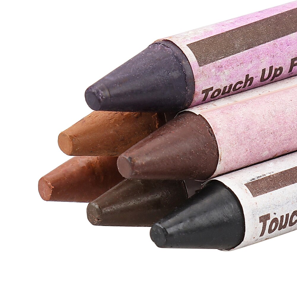 6Pcs Furniture Touch Up Pen Kit Markers Wood Grain Scratches Restore Scratch Patch Paint Pen Wood Composite Repair