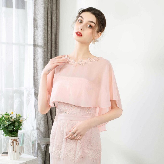 Vestes en mousseline de soie pour femmes, longues écharpes, châle, enveloppe, doux, pour soirée et mariage