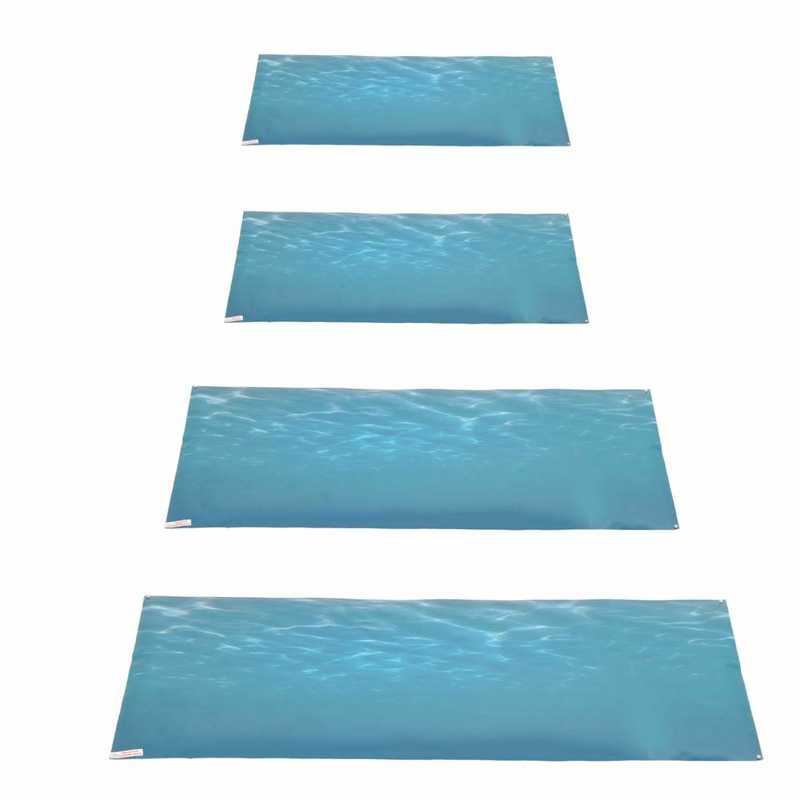 Fish Tank Background Sticker PVC Self Adhesive 3D Sea Pattern Aquarium Poster Decoration Aquarium Background Poster