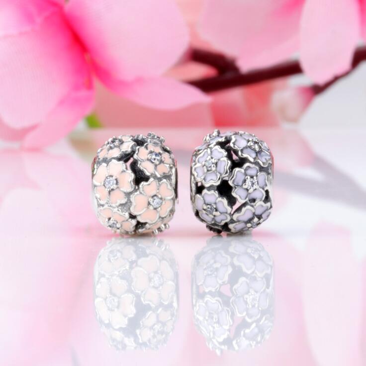 925 Sterling Zilver Kraal Fit Armband Magnolia Kralen Diy String Decoratie Rose Gold