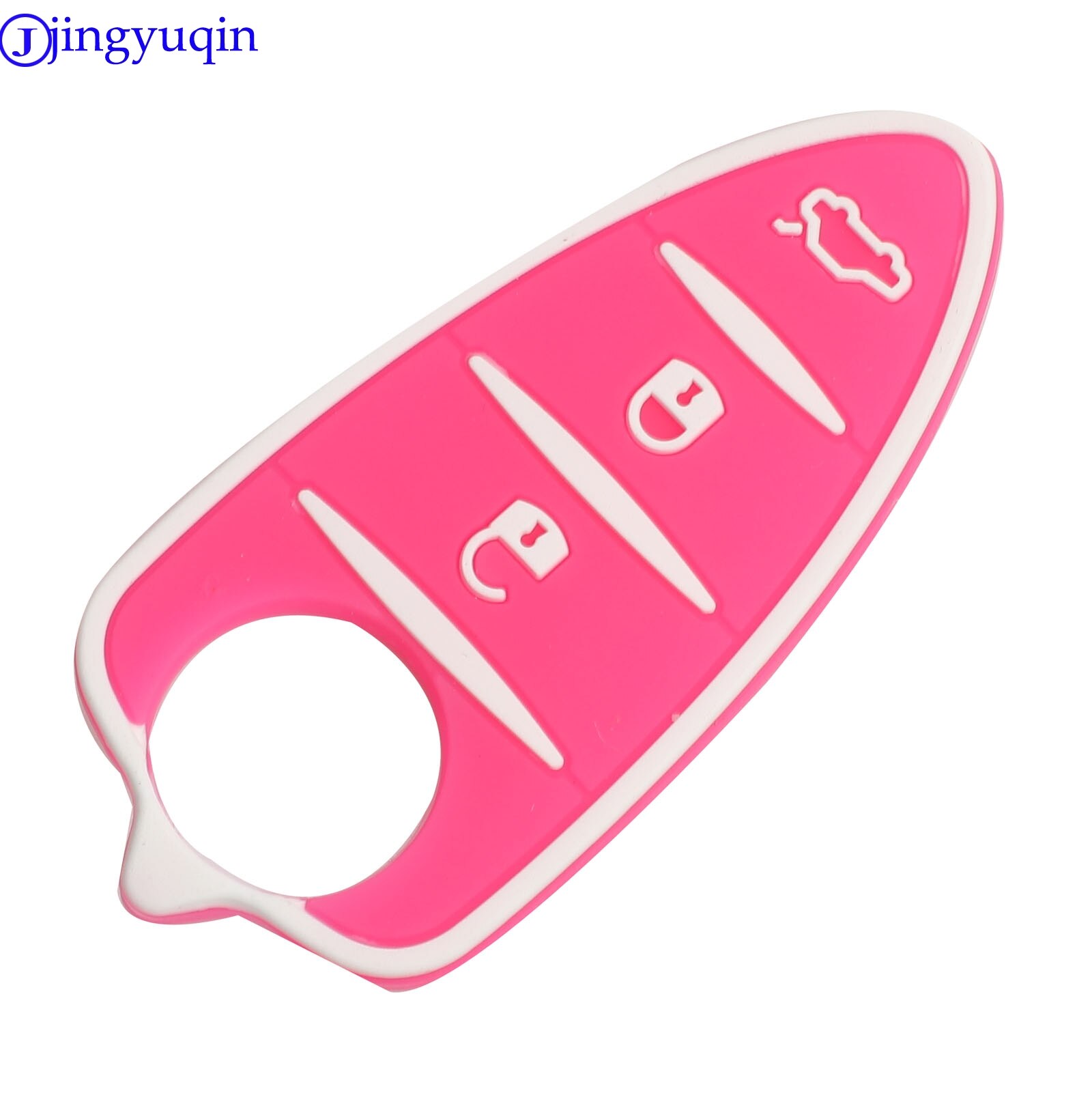 Jingyuqin kluczyk robić samochodu podkładka gumowa pokrywa 3 przyciski robić Alfa Romeo Mito Giulietta 159 GTA pokrywy skrzynka