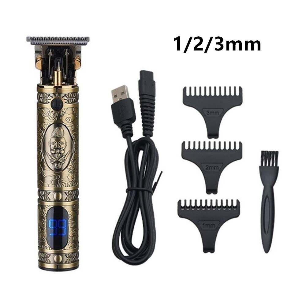 Hair Trimmers USB Rechargeable Hair Clipper Barber Trimmer Beard Trimmer Cutter Haircut for Men Styling Tool: 110391