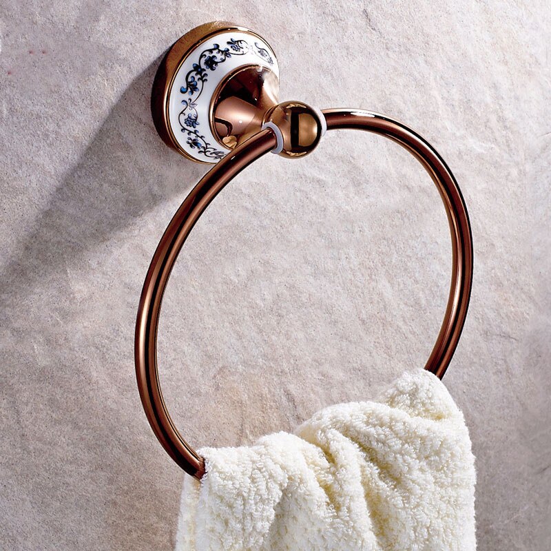 ZGRK Luxus Zauberstab Montieren Alle Kupfer Rose Gold Papier Rollen Halfter Wc Gold Papier Halfter Gewebe Kasten Schlecht Zubehör: GJQH05R