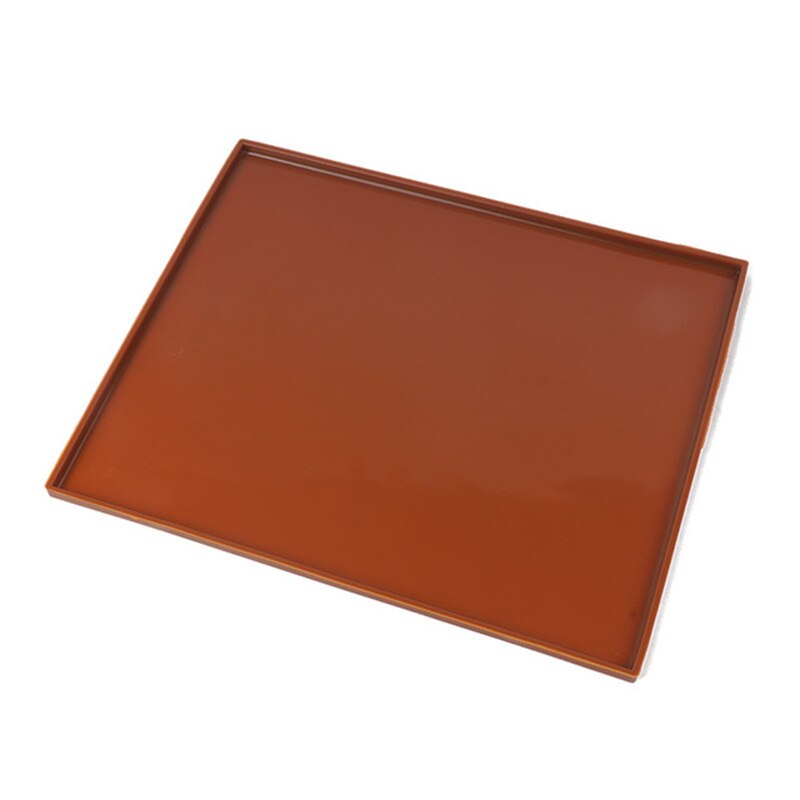 Silicone four tapis de cuisson gâteau rouleau tapis antiadhésif gâteau Pad cuisson pâtisserie outils bricolage gâteaux rouleaux moule suisse rouleau tampons outils de cuisson: brown