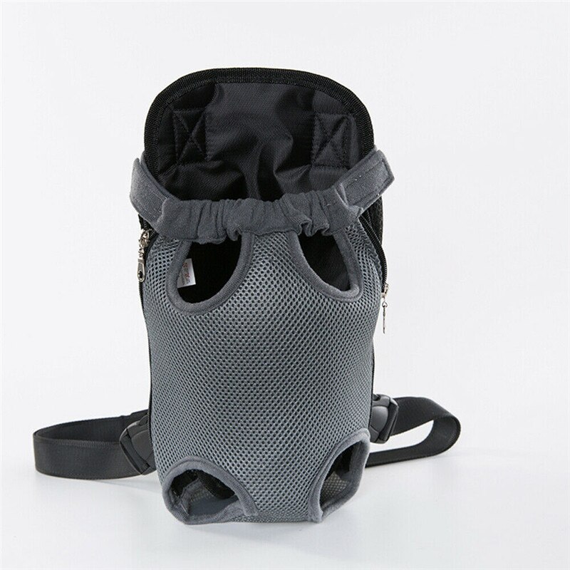 Legs Out Front Pet Dog Cat Carrier Hands-Free Adjustable Backpack Travel Bag Small Medium Puppy Doggie Kitty Cat Outdoor Use: Gray S
