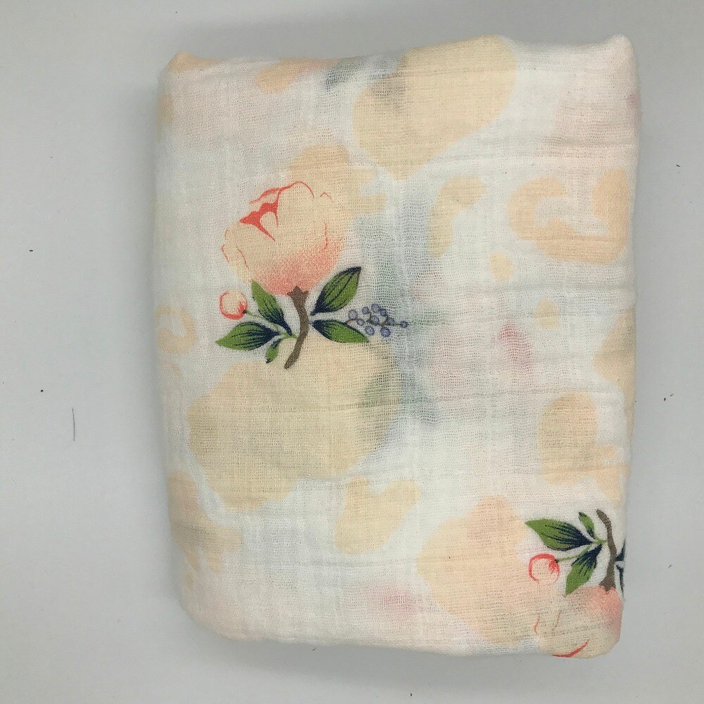 Recién Nacido muselina swaddle manta infantil 100% algodón doble gasa Toalla de baño bebé Swaddle mantas mantener envolturas 120cm * 120cm 150g