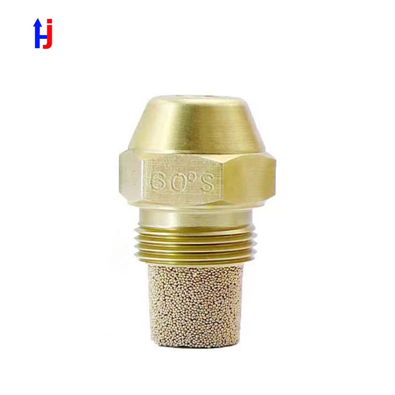 Buse de mazout en laiton, jet solide, injection de Eva diesel, jet de combustion, chauffage de transporteurs icphone, 0.3-6.0 USgal/H, 60 résistant, 9/16 po