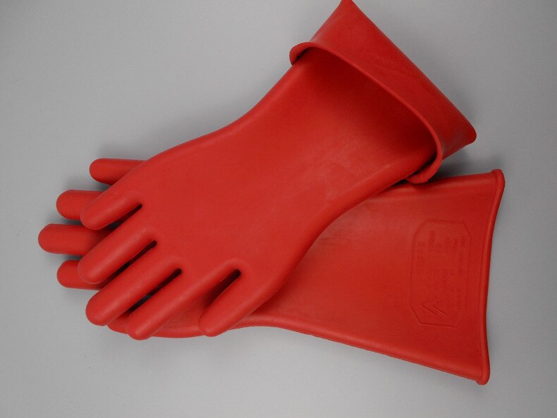 Electrical Insulated Rubber Gloves Electrician 12KV High Voltage Safety Gloves